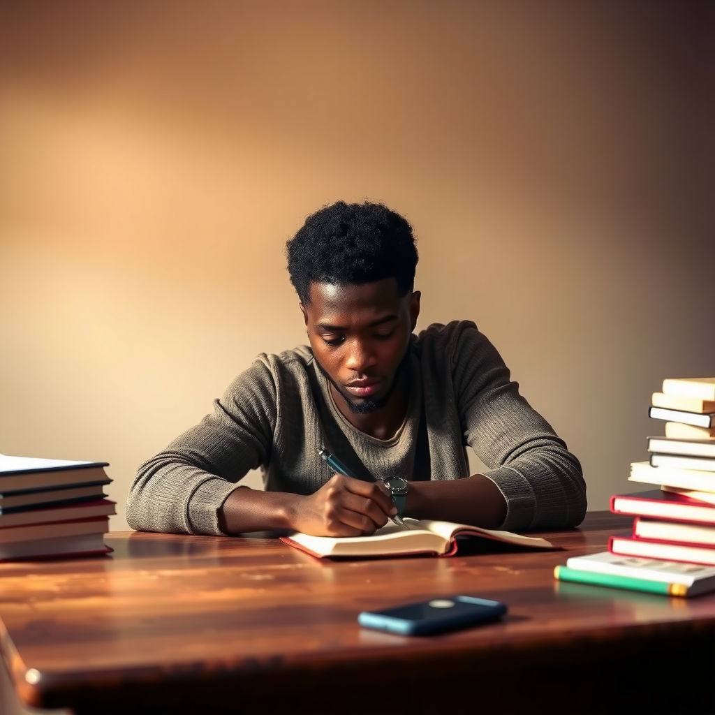 Perosn journal writing